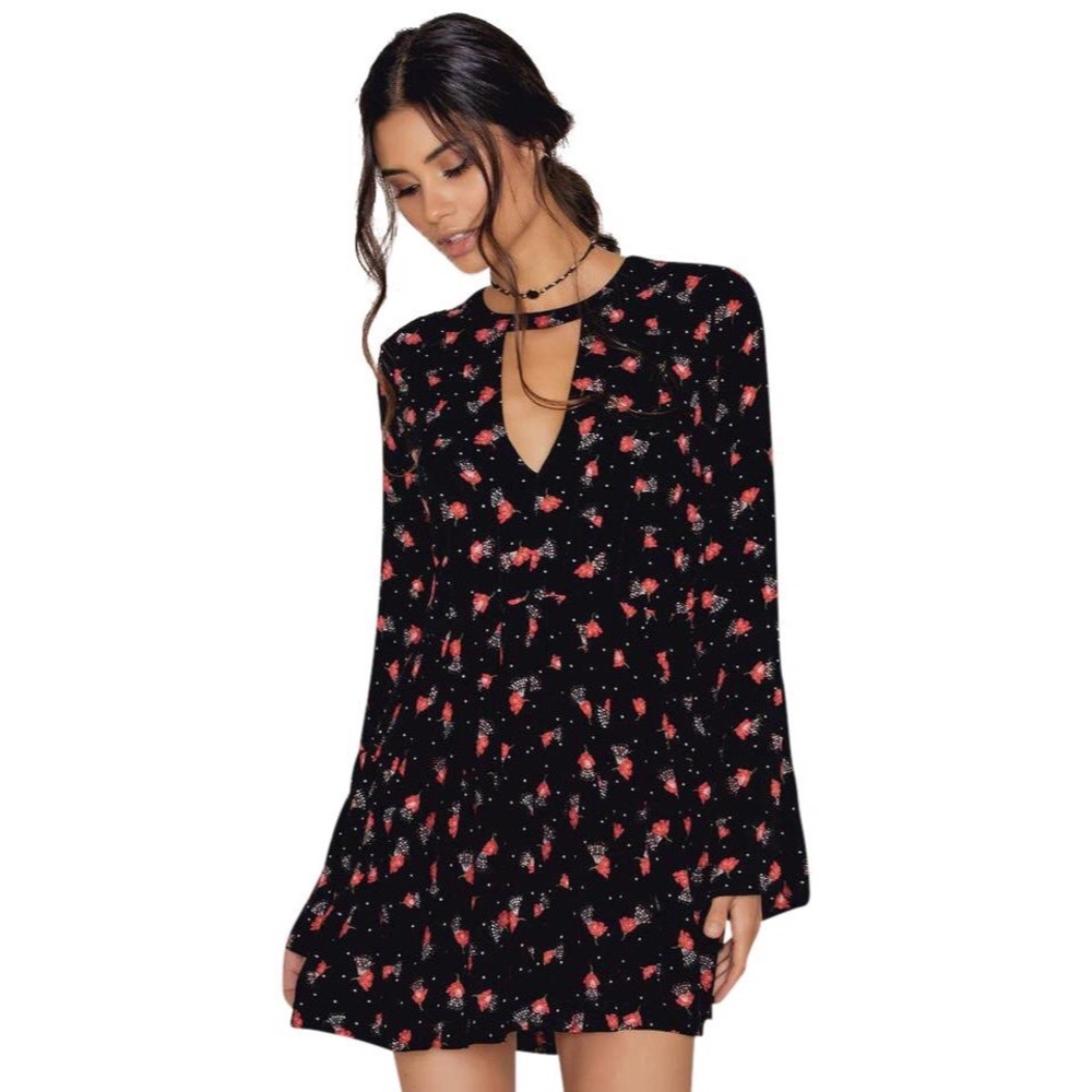NWT Free People bohemian mini-dress Gypsy Size 6